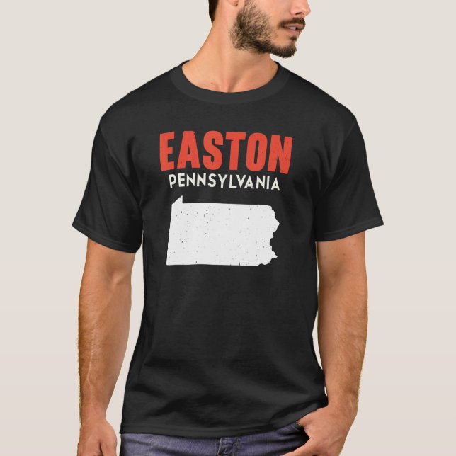 Camiseta Easton Pensilvânia EUA State America Viagem (Frente)