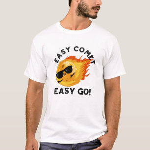 Camiseta Easy Comet Easy Go Engraçado Astronomia Pun