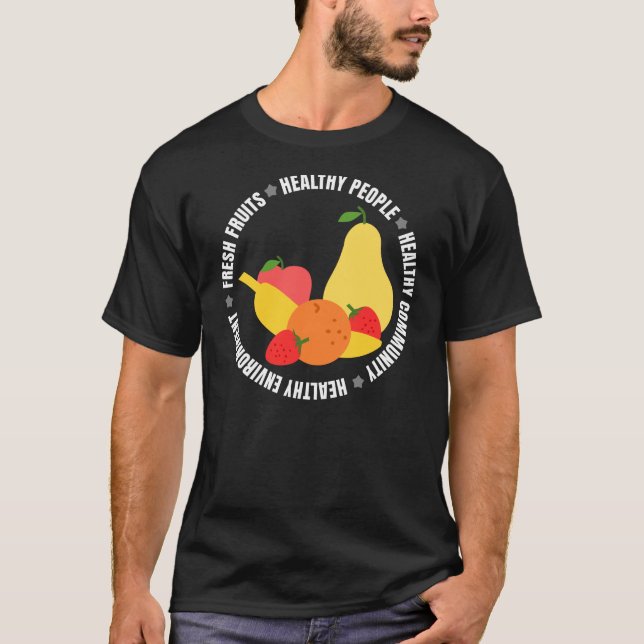 Camiseta Eat fresh stay healthy (Frente)
