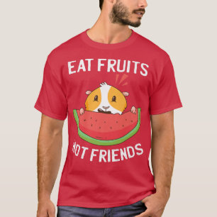 Camiseta Eat Fruits Not Friends  Funny Watermelon Vegan Gui