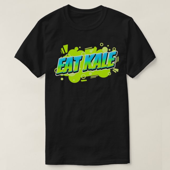 Camiseta Eat Kale Leafy Greens Plant Based Vegan Veggies Ve (Frente do Design)
