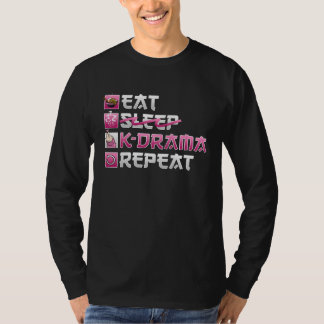 Camiseta Eat No Sleep K Drama Repeat K Pop
