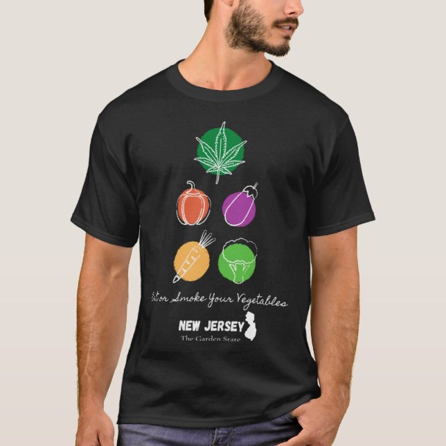 Camiseta Eat or Smoke your Vegetables NJ (Frente)