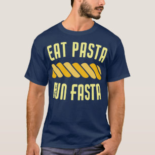 Camiseta Eat Pasta Run Fasta Funny Runner Running Food 