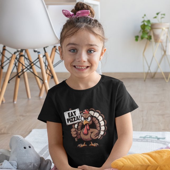 Camiseta Eat Pizza, Funny Thanksgiving turkey (Criador carregado)