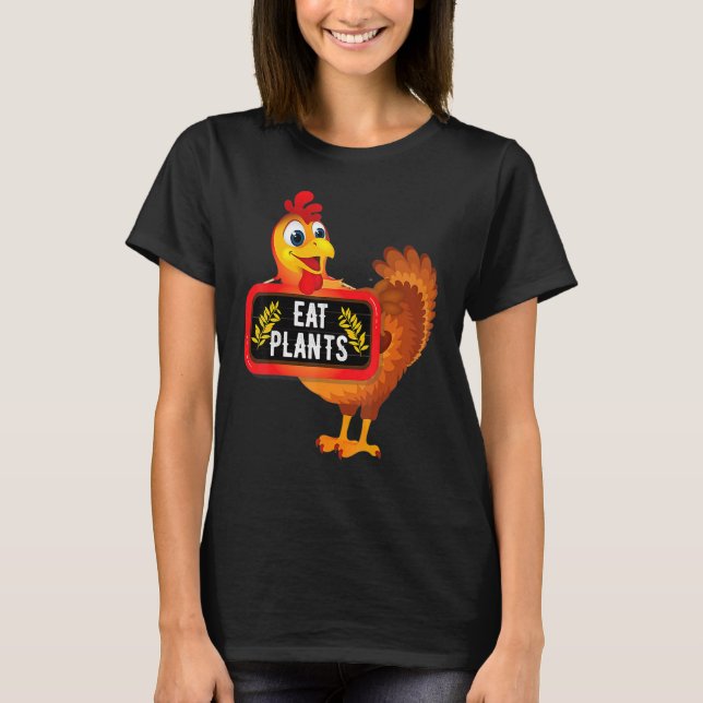 Camiseta Eat Plants Vegan Vegetarian Turkey Thanksgiving_2 (Frente)