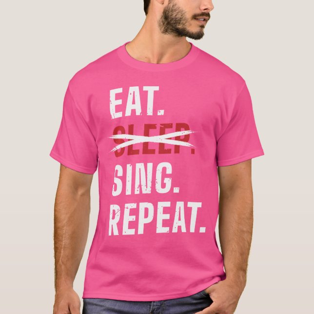 Camiseta Eat Sing Repeat Opera-Singer (Frente)
