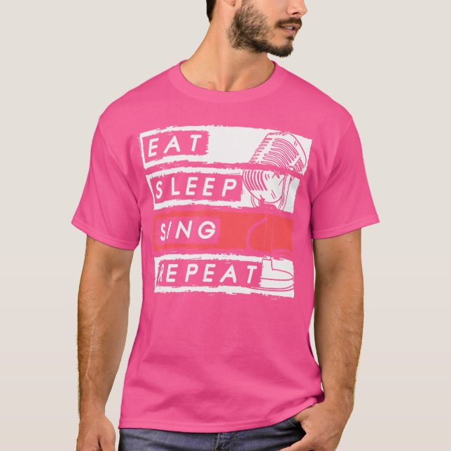 Camiseta Eat Sing Repeat Opera-Singer (Frente)