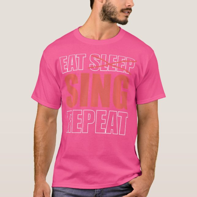 Camiseta Eat Sing Repeat Opera-Singer (Frente)