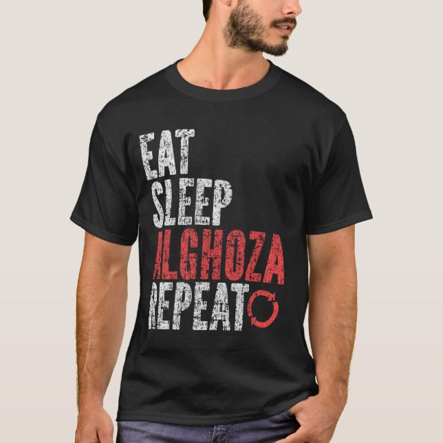 Camiseta Eat Sleep Alghero Repete (Frente)