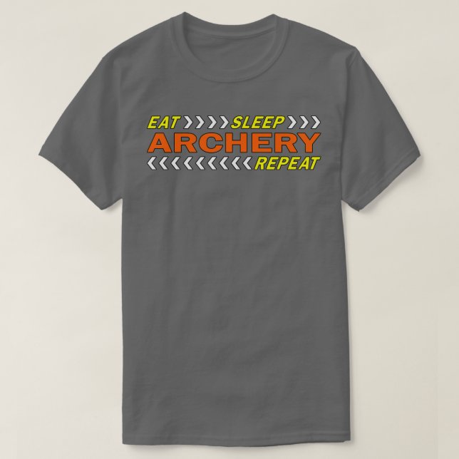 Camiseta Eat sleep archery repeat t  (Frente do Design)