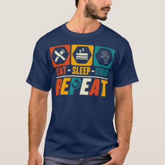 Camiseta Eat Sleep Astronaut Repeat Funny Astronomy Planet