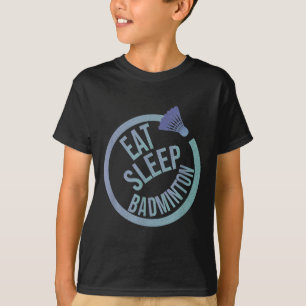 Camiseta Eat Sleep Badminton Repetir
