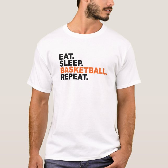 Camiseta Eat, Sleep, Basketball, Repeat  (Frente)