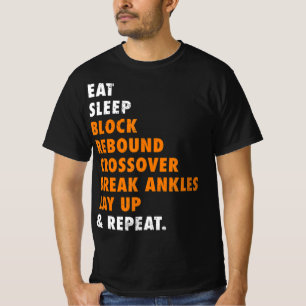 Camiseta Eat Sleep Basketball Repeat Fun Gift for Basketbal