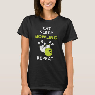 Camiseta Eat Sleep Bowling Bowling