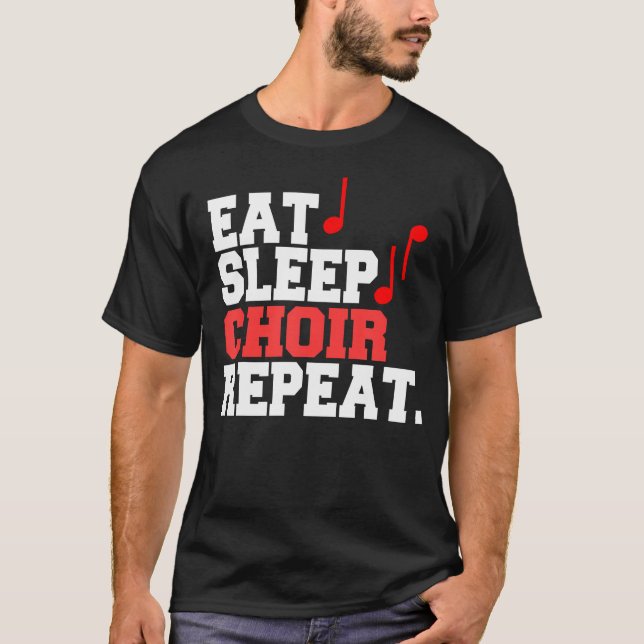 Camiseta Eat Sleep Choir Repeat (Frente)