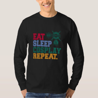 Camiseta Eat Sleep Cosplay Repeat Cosplayer  1