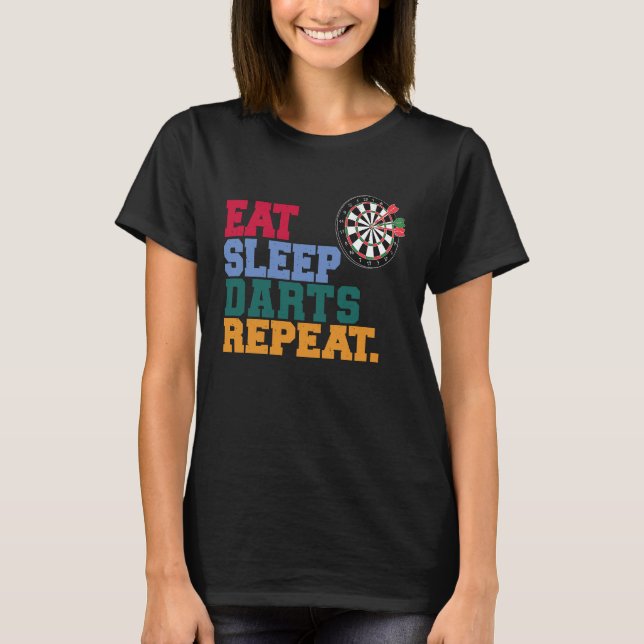 Camiseta Eat Sleep Darts Repeat Darts Player (Frente)