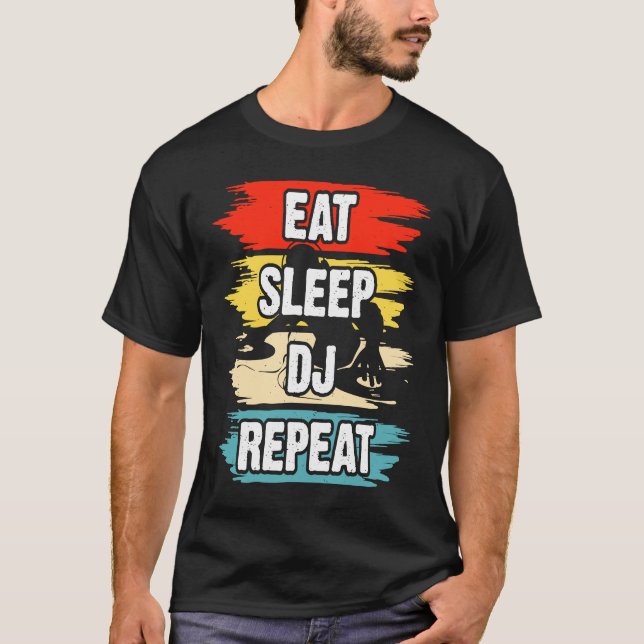 Camiseta Eat Sleep DJ Repetir 1 (Frente)
