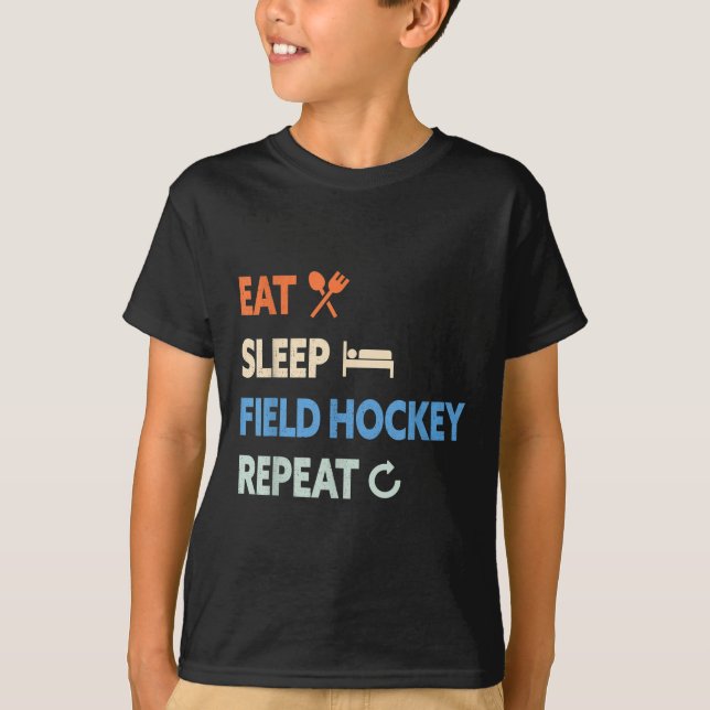 Camiseta Eat Sleep Field Hockey Repeat _1  (Frente)