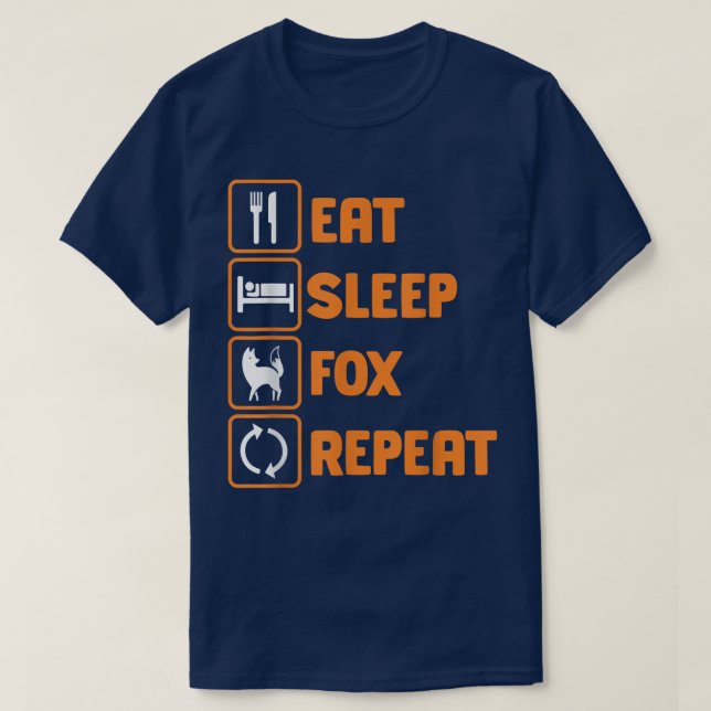 Camiseta Eat Sleep Fo RepeatFo 1051  (Frente do Design)