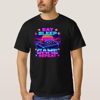 Camiseta Eat Sleep Game Repeat