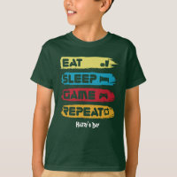 EAT SLEEP GAME REPEAT - personalizar texto