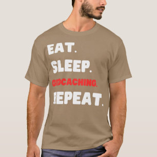 Camiseta Eat Sleep Geocaching Repeat (1)