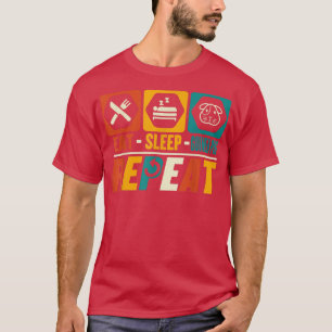 Camiseta Eat Sleep Guinea Pig Repeat  Funny Guinea Pig Pet 