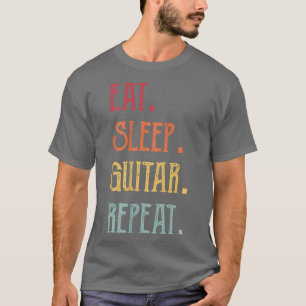 Camiseta Eat Sleep Guitar Repeat 667
