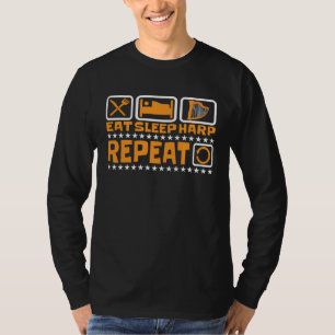 Camiseta Eat Sleep Harp Repetir Harp