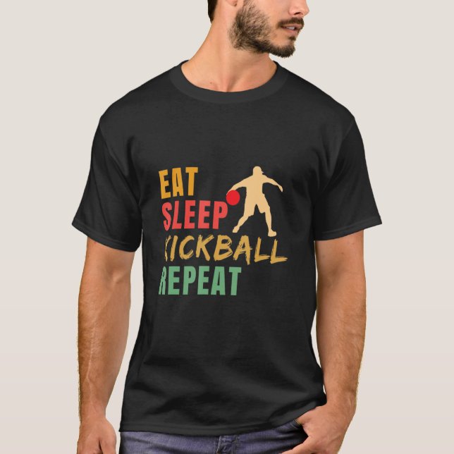 Camiseta Eat Sleep Kickball Repeat Kickball Kickball Player (Frente)