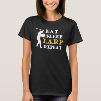 Camiseta Eat Sleep LARP Repeat
