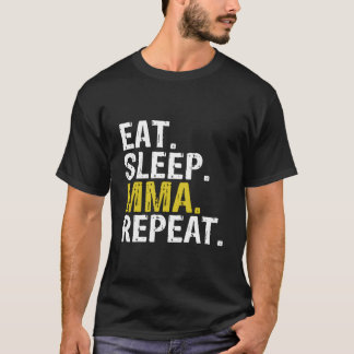 Camiseta Eat Sleep Mma Repeat Mixed Mial