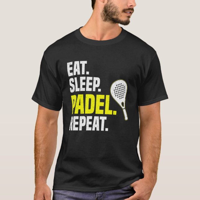Camiseta Eat Sleep Padel Repeat (Frente)