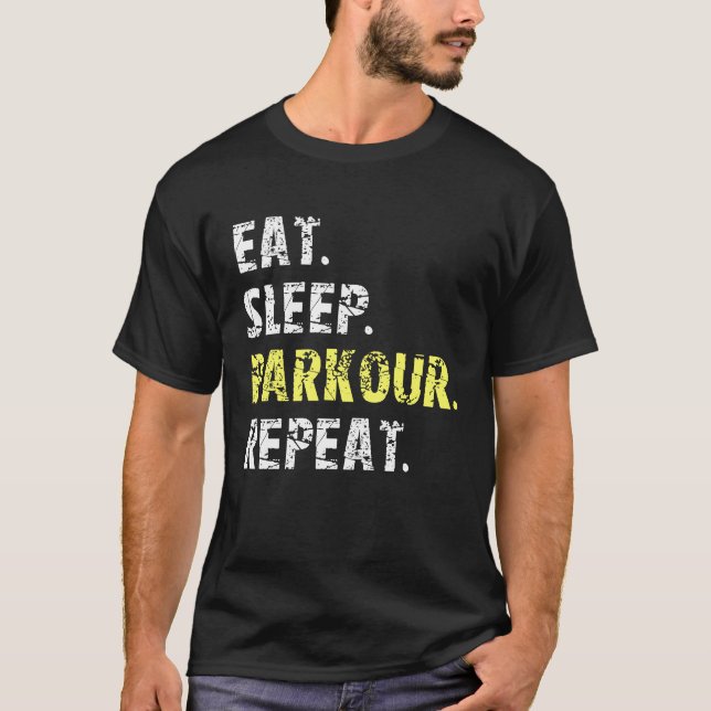 Camiseta Eat Sleep Parkour Repea   Parkour (Frente)