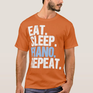 Camiseta Eat Sleep Piano Repeat 