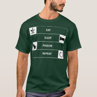 Camiseta Eat Sleep Pigeon Repeat 2