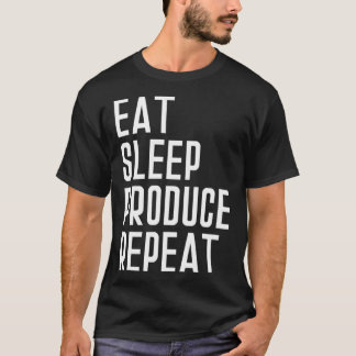 Camiseta Eat Sleep Produz Repete Produção Musical