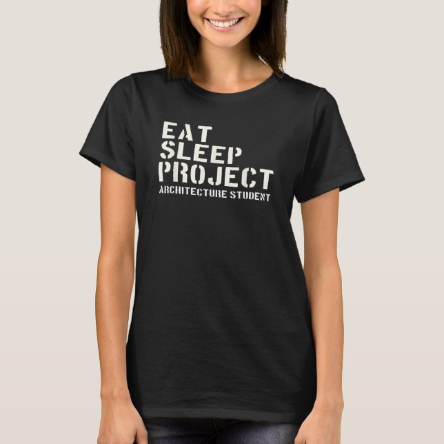Camiseta Eat Sleep Project Architecture Stuents (Frente)