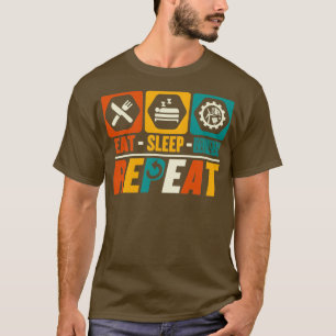 Camiseta Eat Sleep Renewable Energy Repeat Funny Green Ener