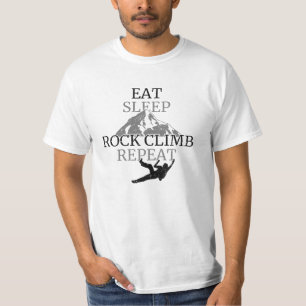 Camiseta Eat Sleep Rock Escalb Repetir