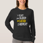 Camiseta Eat Sleep Safari Repeat 4<br><div class="desc">Eat Sleep Safari Repeat 4</div>
