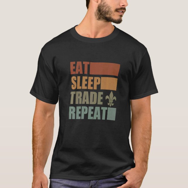 Camiseta Eat Sleep Scout Repeat For Camping Enthusiast Desi (Frente)