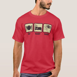 Camiseta Eat, Sleep, Shoot - Funny Photographer