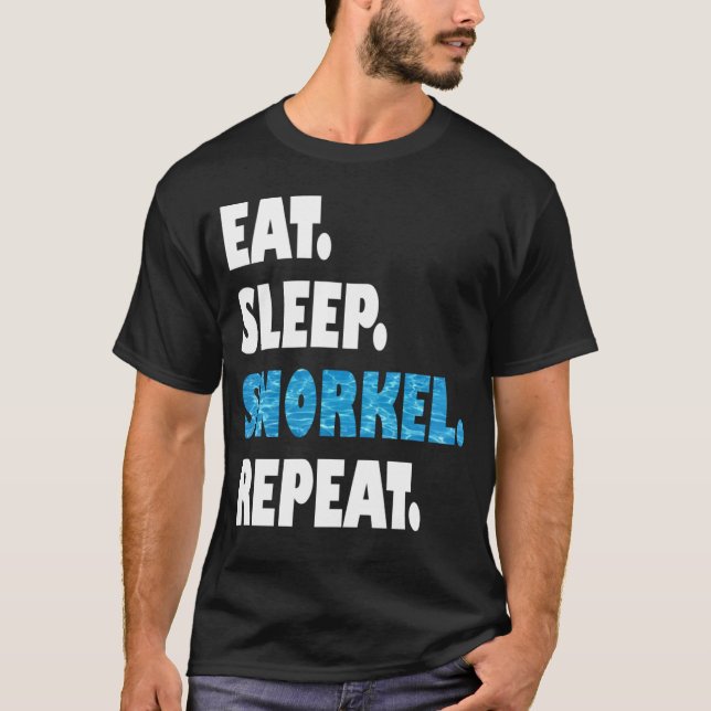 Camiseta Eat Sleep Snorkel Repeat (Frente)