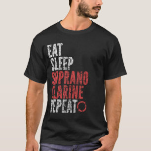 Camiseta Eat Sleep Soprano clarine Repetir