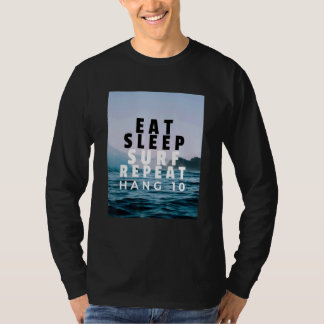 Camiseta Eat Sleep Surf Repeat Hang 10