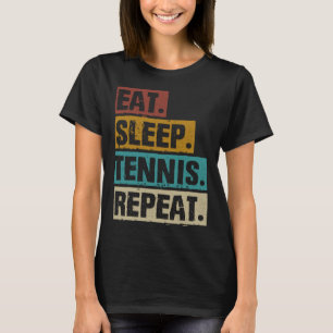 Camiseta Eat Sleep Tênis Repetir Tênis de Vintagem Retroati